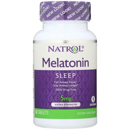 Биологически активная добавка Melatonin NATROL 5mg 60 tabs