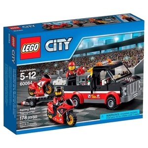 Lego Конструктор LEGO City 60084 Перевозчик гоночных мотоциклов