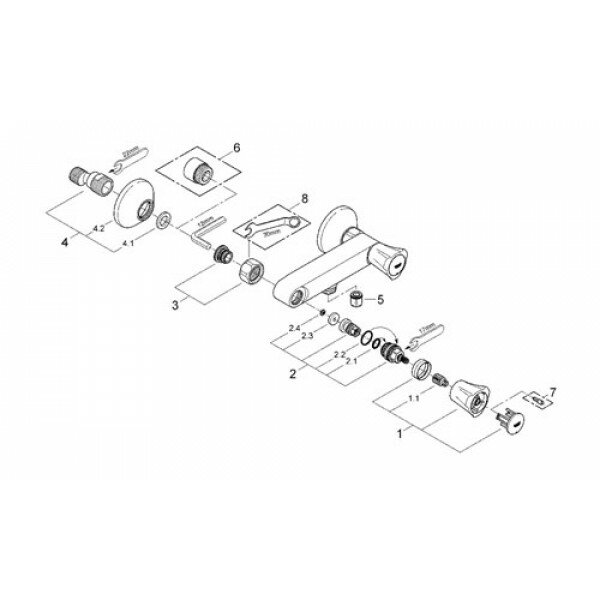 Смеситель для ванны и душа GROHE - фото №3