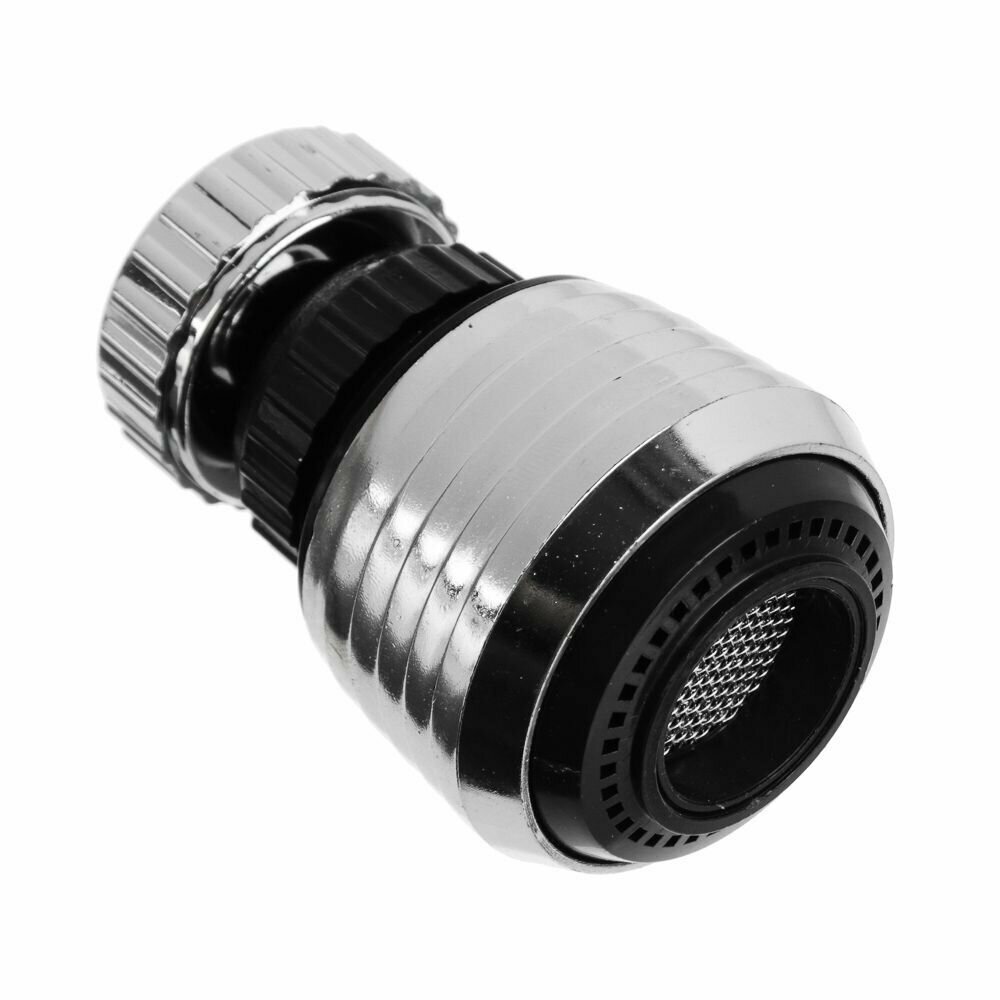 фото Аэратор для смесителя с регулировкой потока воды, поворотный, ПВХ