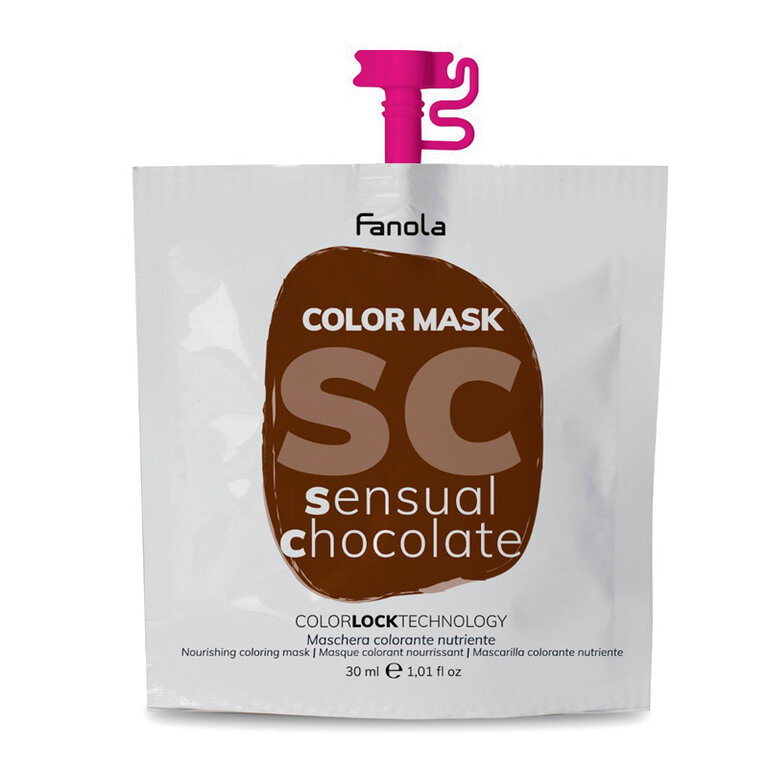 Оттеночная маска для волос шоколадная 30 мл FANOLA Color Mask SENSUAL CHOCOLATE/30 мл
