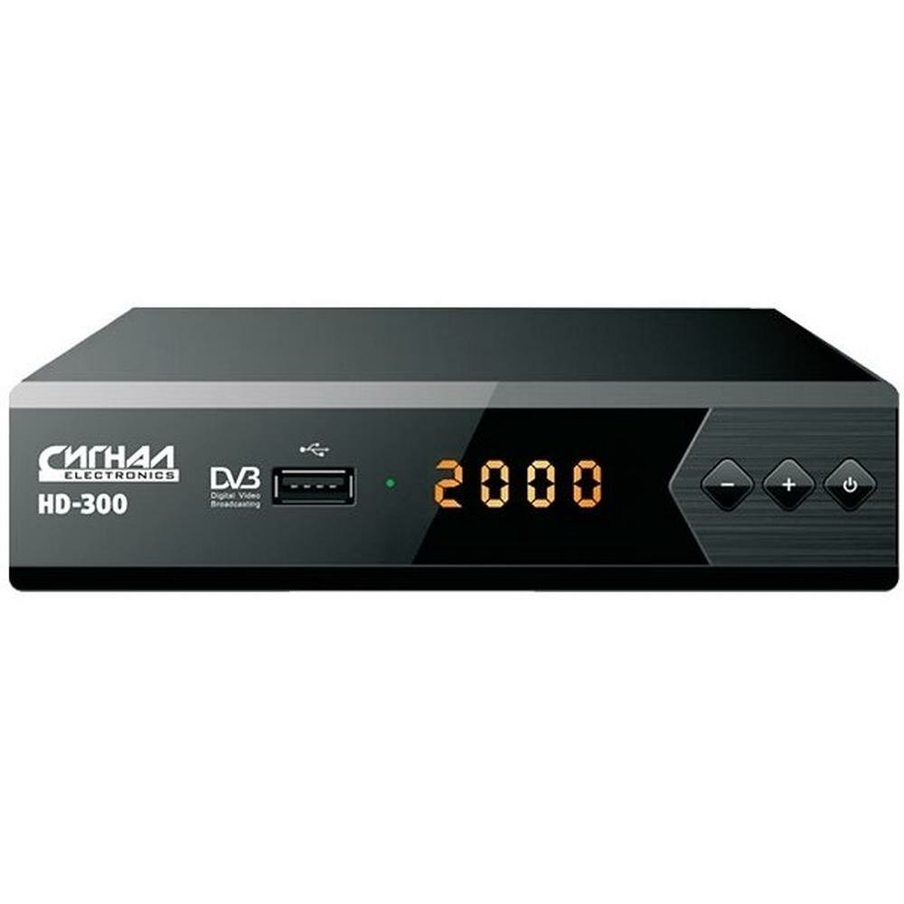 Ресивер Сигнал Эфир HD-300 черный DVB-T2