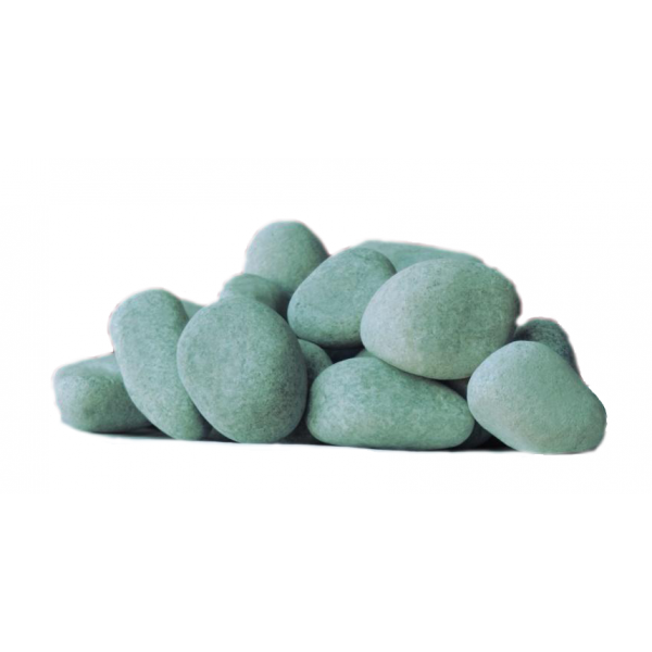Камень Жадеит шлифованный средний (ведро 5 кг) - фотография № 1