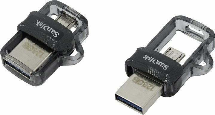 USB Flash накопитель 128Gb Sandisk Ultra Dual m3.0 (SDDD3-128G-G46)