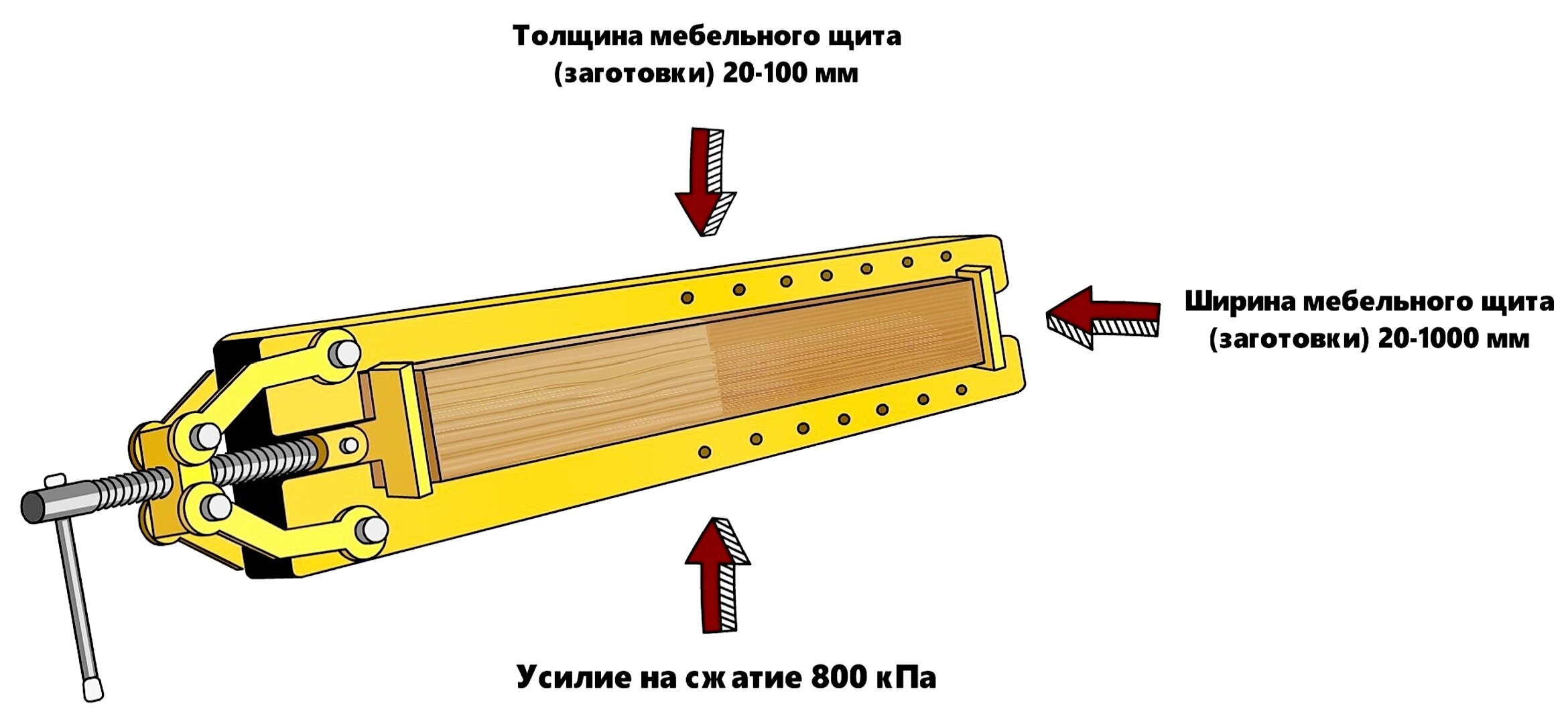 Струбцина, вайма BeaverClamp SW04T-1000lite - фотография № 4