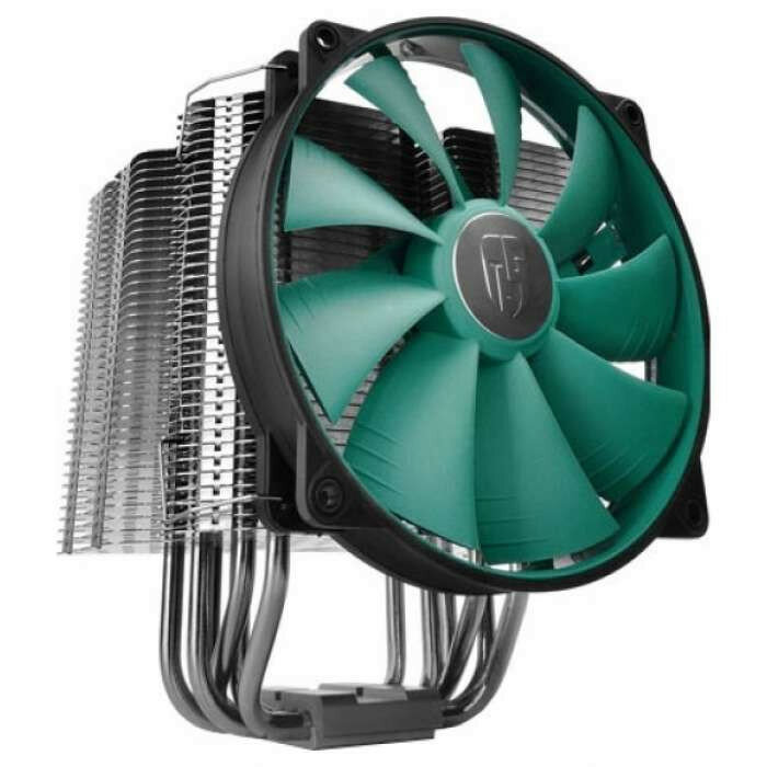 Кулер DEEPCOOL LUCIFER V2 S1155/S1156/S1150/S2011/S1366/S775/AM2/AM2+/AM3/AM3+/FM1/FM2 (8шт/кор, TDP 150W, PWM, 6 тепл. трубкок ) RET.