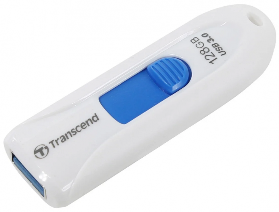 Флешка Transcend JetFlash 790 128 GB, белый/синий