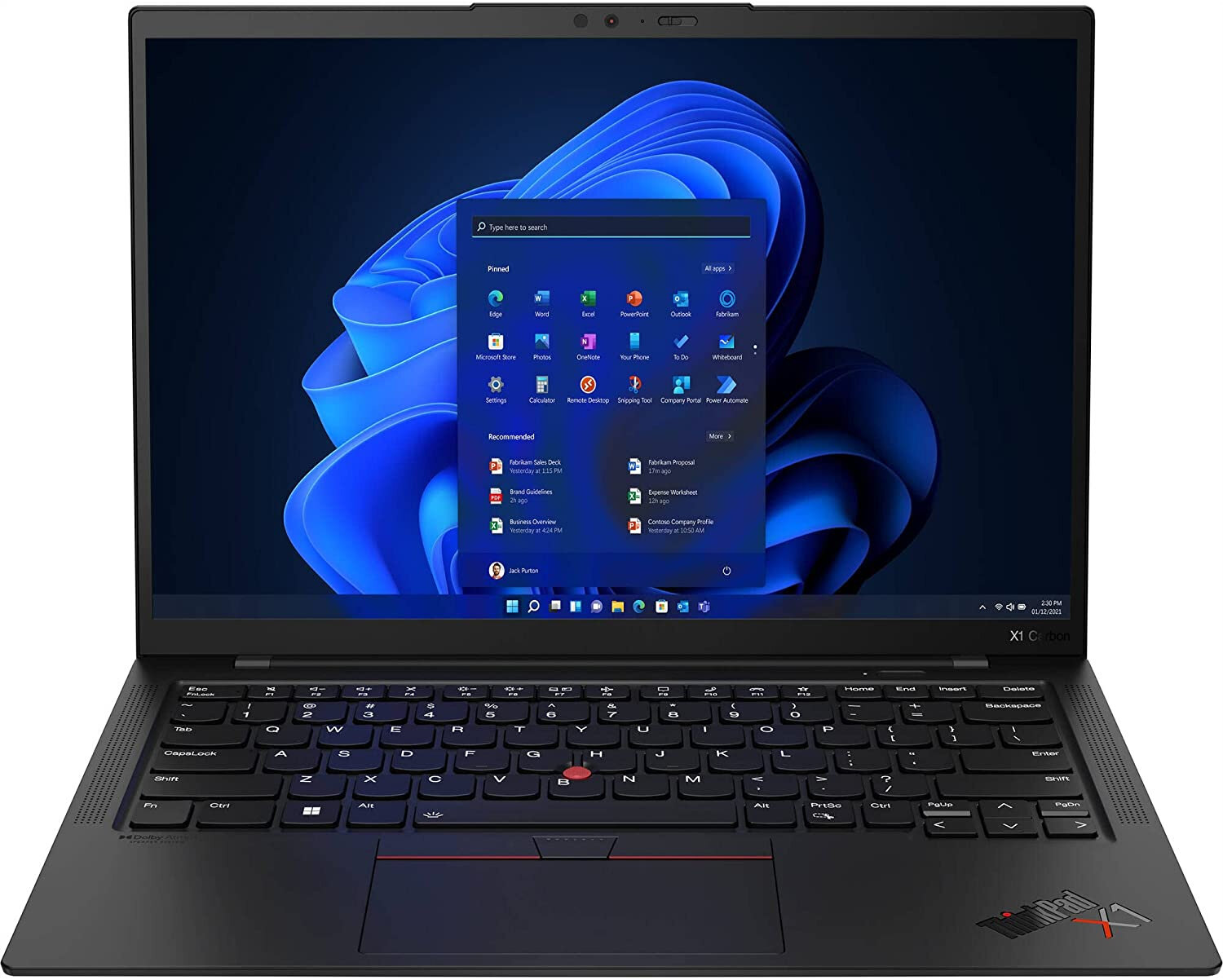 Ноутбук Lenovo ThinkPad X1 Carbon G10 черный (21ccs9q201) - фото №1