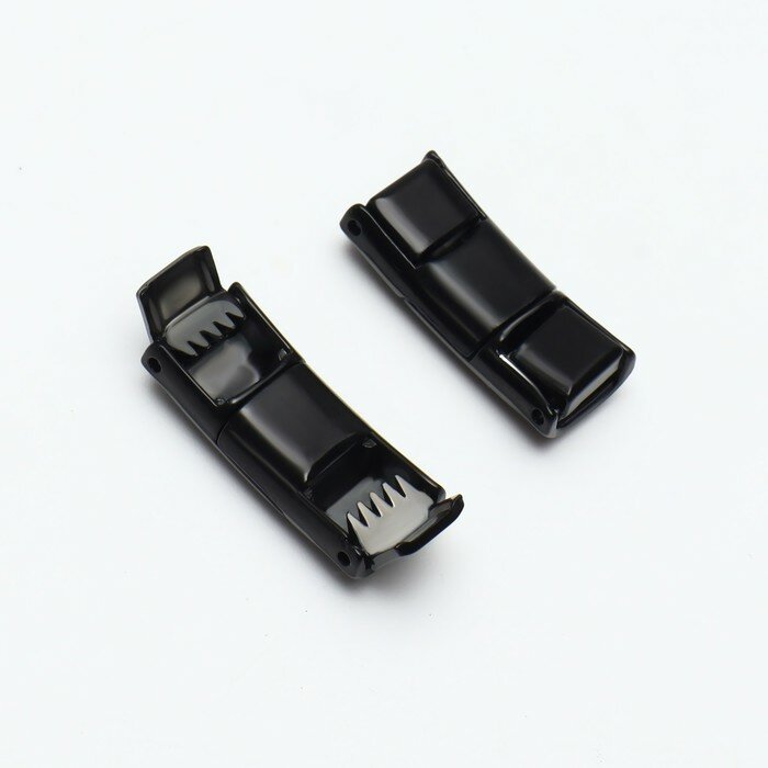 Фиксатор для шнурков, пара, размер 2,6 см х 2 см х 0,7 см, цвет чёрный - фотография № 8