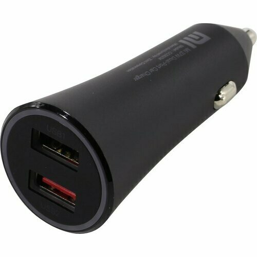 Автомобильное зарядное устройство USB Xiaomi Mi 37W Dual Port Car Charger CC06ZM Black