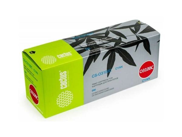 Картридж Cactus CS-O3100C для OKI C3100/C3200/C5100/C5150/C5200/C5300/C5400 голубой 5000стр