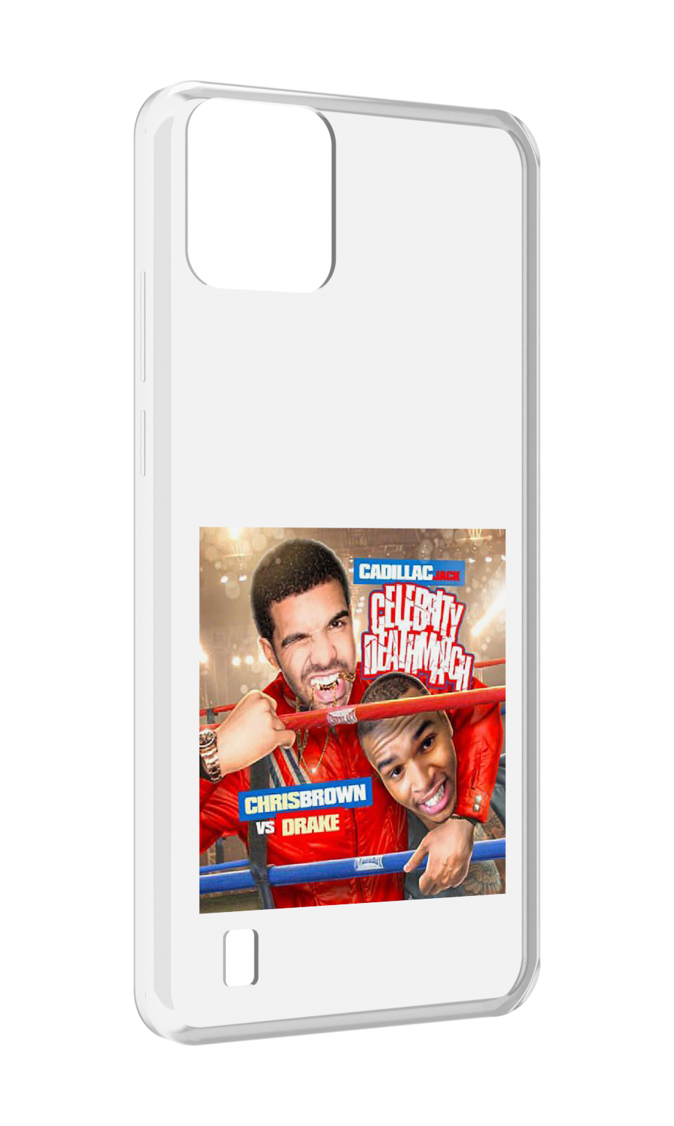 Чехол MyPads Drake & Chris Brown - Celebrity Deathmatch для Blackview A55 задняя-панель-накладка-бампер
