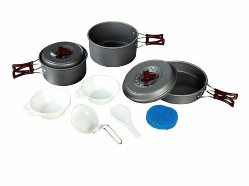 Туристический набор посуды Tramp TRC-024 8 предметов серый