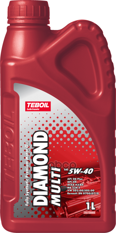 Teboil Масло Моторное Teboil Diamond Multi 5W-40 Синтетическое 1 Л 3455080