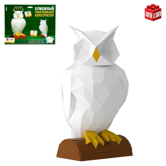 фото Полигональный конструктор «Сова», 11 листов