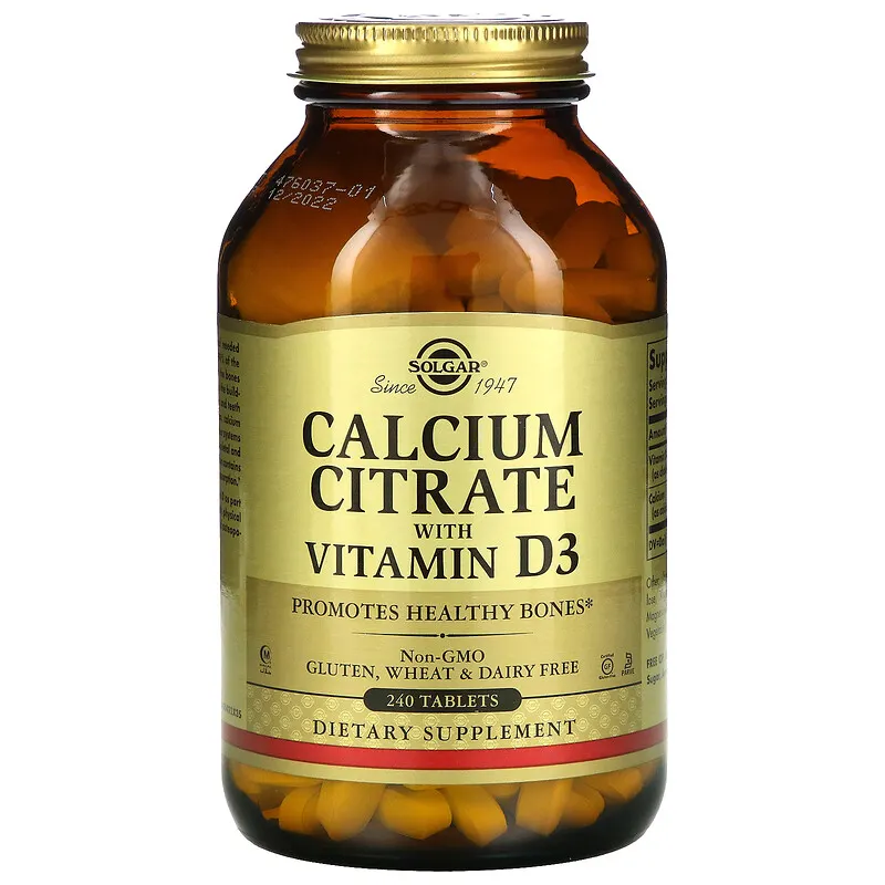 Solgar Calcium Citrate with Vitamin D3 60 