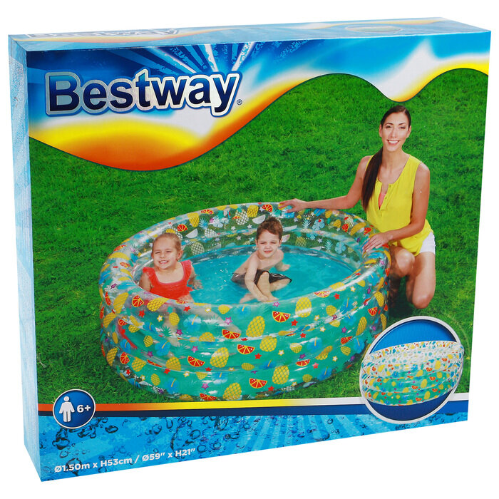 Bestway Бассейн надувной «Тропические фрукты», 150 х 53 см, от 6 лет, 51045 Bestway - фотография № 2