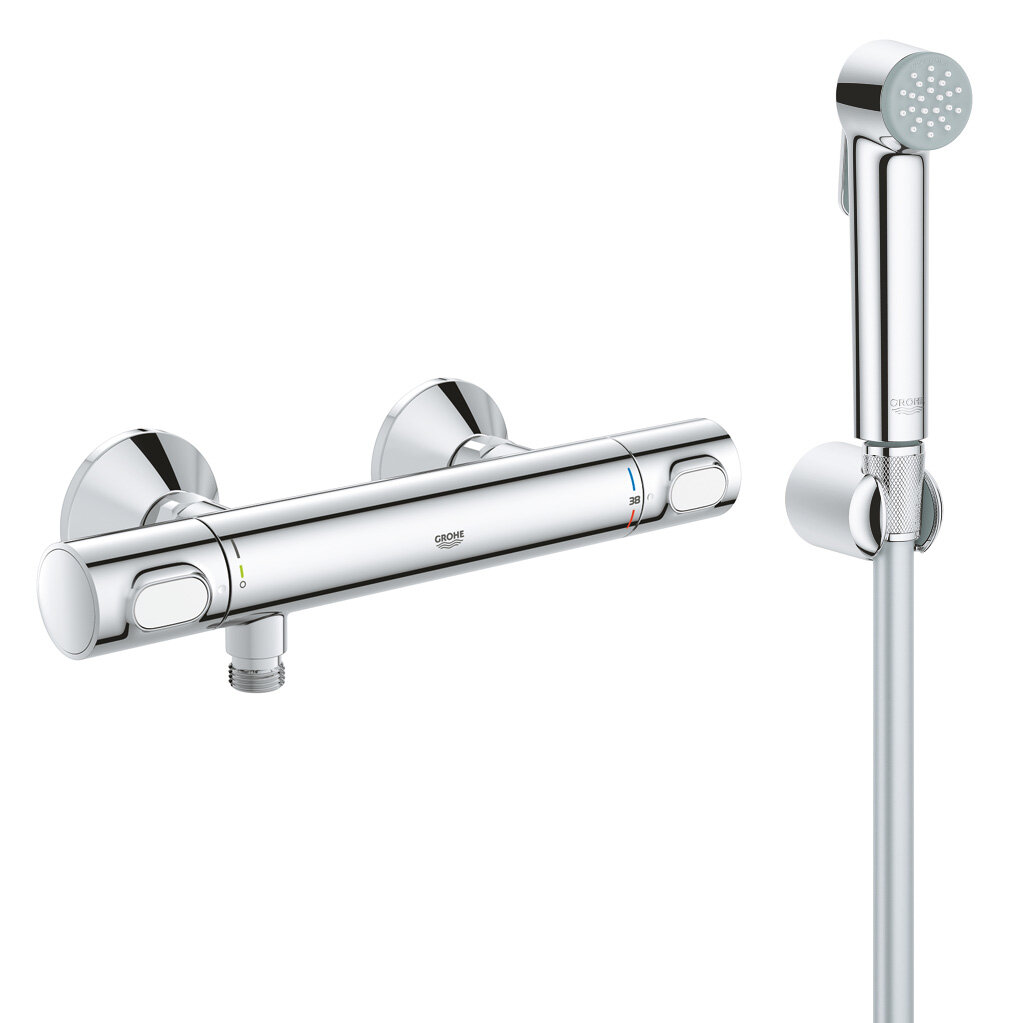 Душ гигиенический с термостатом 1 режим струи Grohe Grohtherm 500 3479326354