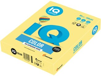 Бумага цветная MONDI IQ Color trend А4, 80г/м2, 500л. (лимонно-желтый)