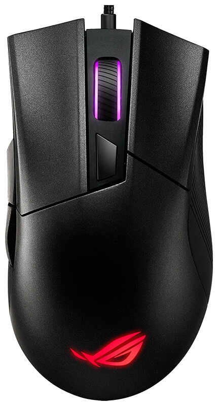 Проводная игровая мышь ASUS ROG Gladius II Core черная 90MP01D0-B0UA00