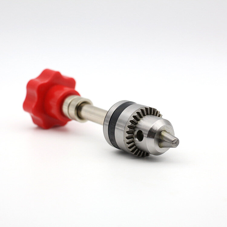 фото Ручная дрель Wenwan, с большой головкой, для DIY, с резьбой, красная и черная ручки