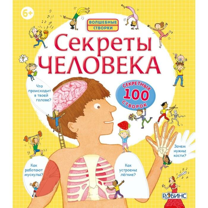 Книжки для обучения и развития Робинс Волшебные створки «Секреты человека»