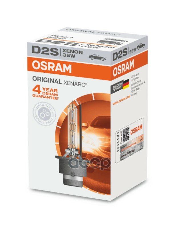 Лампа D2s 35w P32d-2 Xenarc Original (Складная Картонная Коробка) Osram арт. 66240