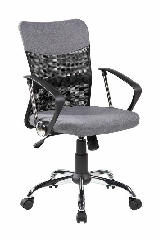 Компьютерное кресло Riva Chair 8005 Серая ткань/Чёрная сетка