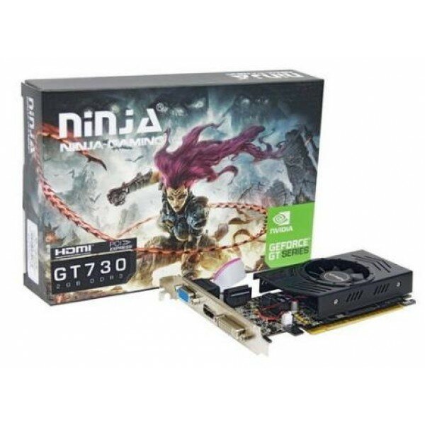 Видеокарта Sinotex Ninja GT730 (96SP) 4G 128BIT DDR3 (DVI/HDMI/CRT) LP PCIE (NK73NP043F) RTL (50)