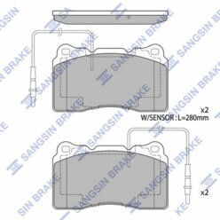 Колодки тормозные передние Peugeot 607/807/3008 00>16 Citroen C8 02> Fiat Ulysse 02>11 SANGSIN SP4145