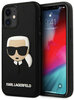 Чехол Karl Lagerfeld 3D Rubber Karl's Head (KLHCP12SKH3DBK) для iPhone 12 mini (Black) - изображение