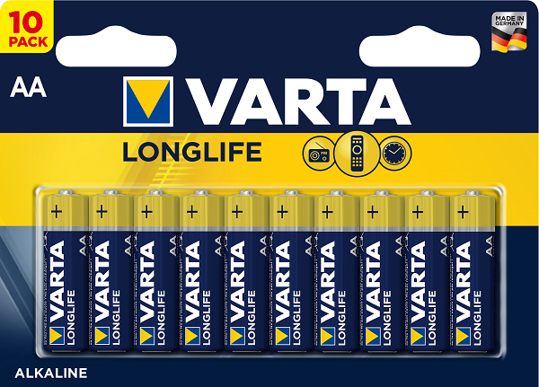 Батарейка VARTA LONGLIFE AA/LR06 бл 10