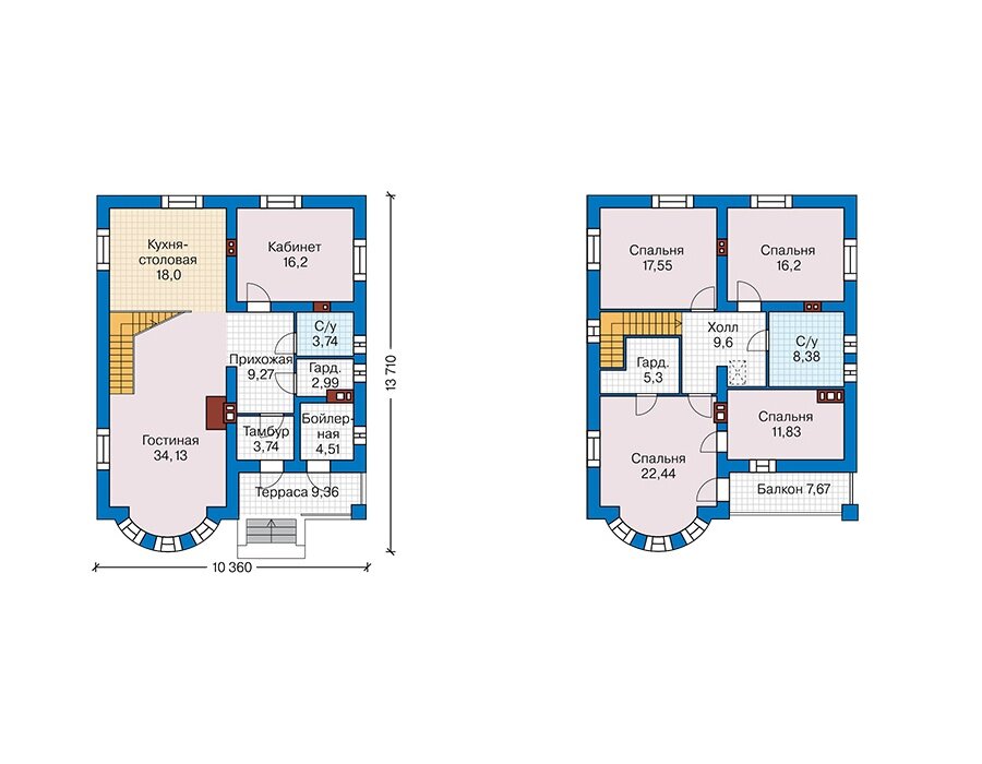 Проект дома Plans-63-32 (184 кв.м, газобетон) - фотография № 3