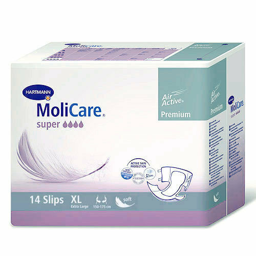 Подгузники для взрослых МолиКар Премиум супер софт/MoliCare Premium super soft XL, 14 шт