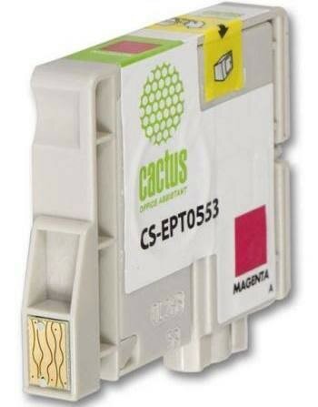 Картридж струйный Cactus CS-EPT0553 пурпурный для Epson Stylus RX520/Stylus Photo R240 (10мл) CS-EPT0553