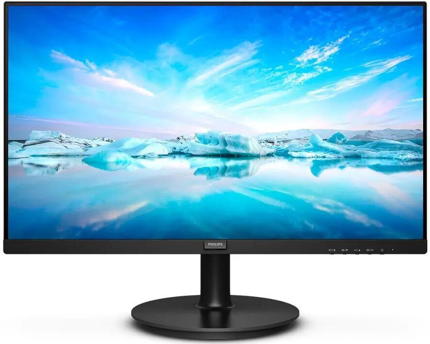 27" PHILIPS 271V8LA (00/01) Black (VA, 1920x1080, D-sub+HDMI, 4 ms, 178°/178°, 250 cd/m, 3000:1, MM), (772086) (772093)