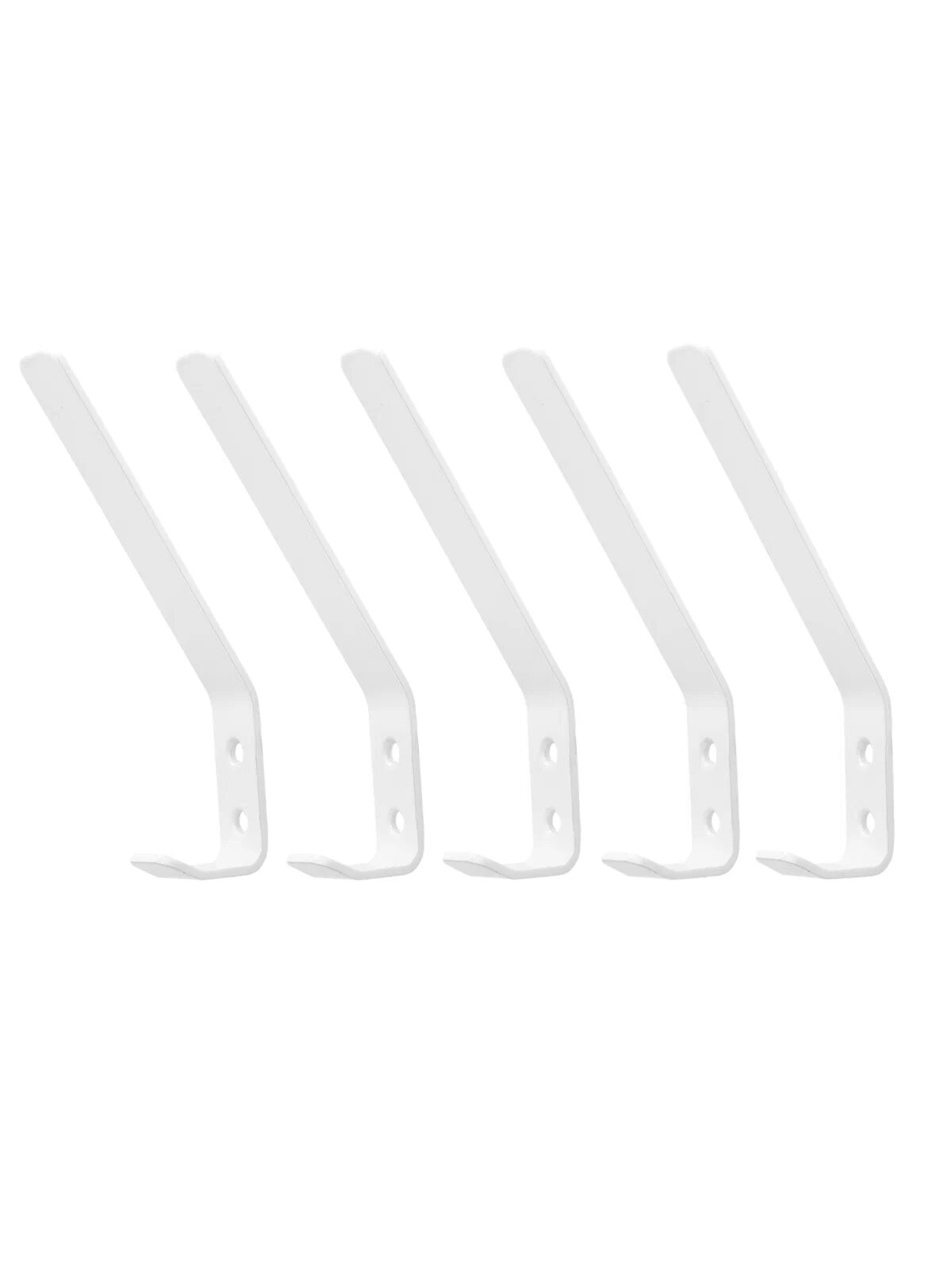 фото Комплект (5шт) крючков настенных KU464.1.К5 металлический, белый