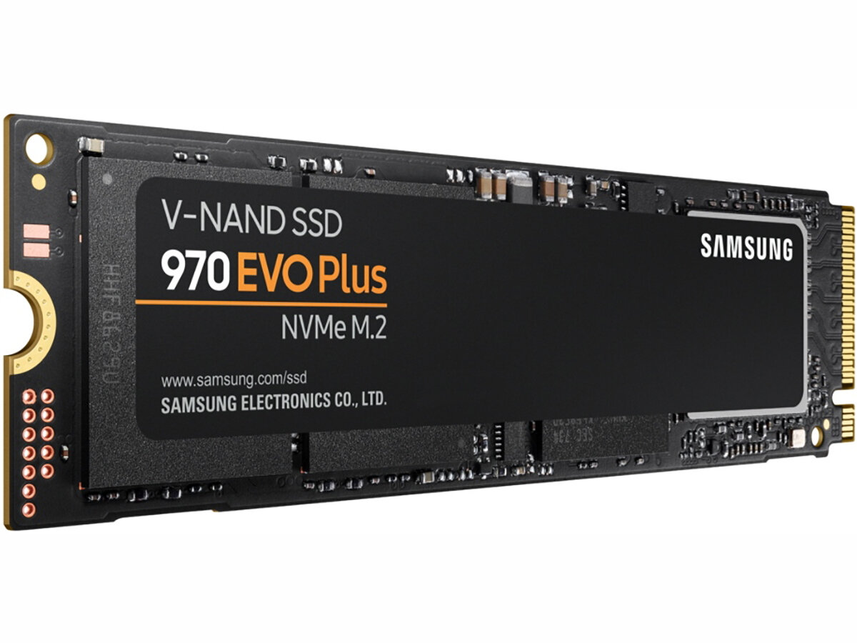 Внутренний SSD-накопитель Samsung 970 EVO Plus 1Tb, M.2 2280, PCIe Gen3 x4, NVMe 3D TLC, Черный MZ-V7S1T0BW