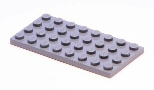 LEGO Пластина 4 x 8, темно-серый (3035 / 4211061) 50 шт.