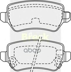 Колодки Торм.Зад. BRECK арт. 23417 00 704 10