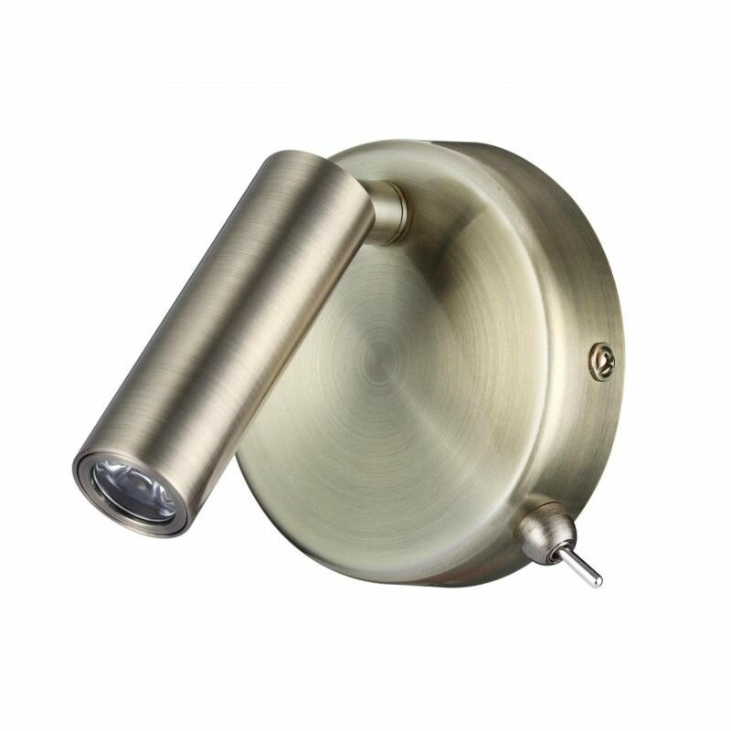 фото LUMION 5222/3WL LEDIO LN22 049 бронза Бра с выкл. LED 3W 3000K 330Лм 220V CHASE