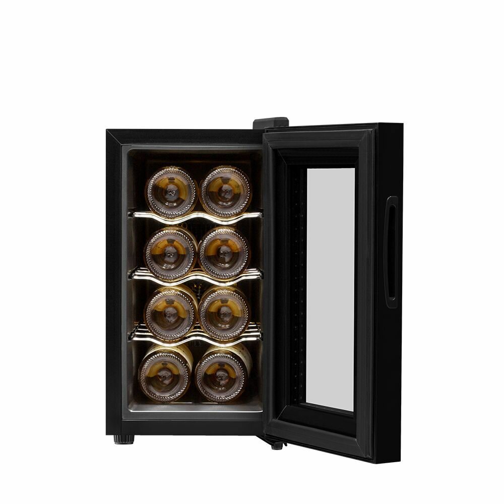 Винный шкаф Meyvel MV08-TB1 (термоэлектрический отдельностоящий холодильник для вина на 8 бутылок) - фотография № 3