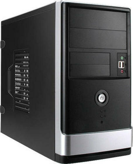 Корпус InWin emr002 450вт black-silver USB ad .