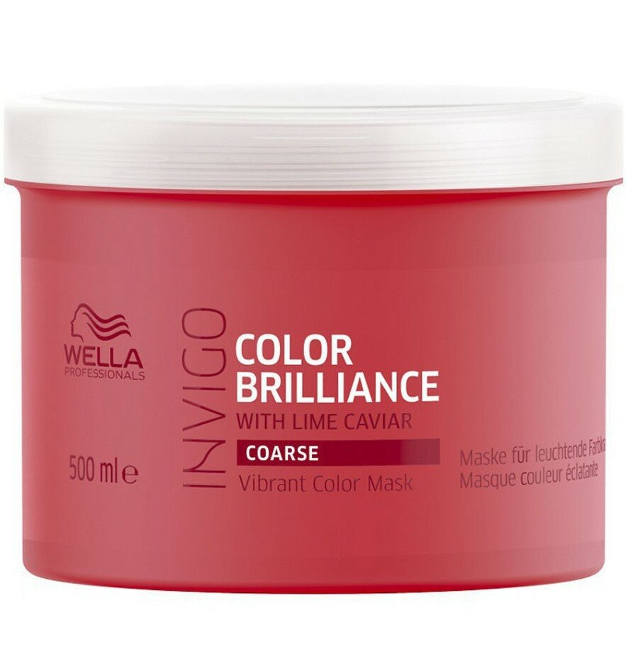 Маска для волос для окрашенных волос Wella Professional Invigo Color Brilliance для жестких волос 500 мл