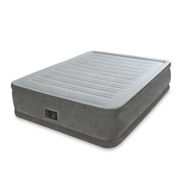 Односпальная надувная кровать Intex 67766 "comfort-Plush Mid Rise Airbed" + насос (99х191х33см) (1122003)