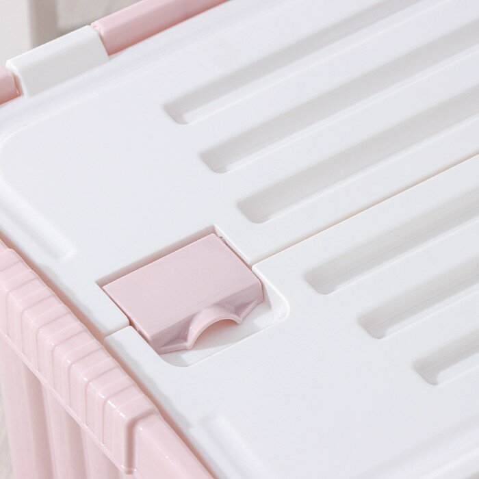 Ящик для хранения со створками «Сплит», 16 л, 25,5×38×25,5 см, цвет розовый - фотография № 4
