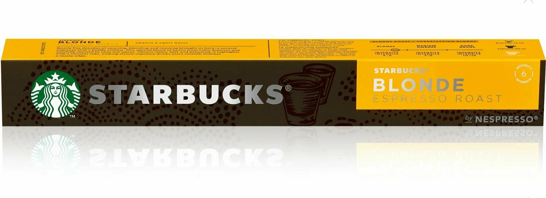 Капсулы для Nespresso Starbucks Blonde Espresso Roast 3 х 10шт - фотография № 7