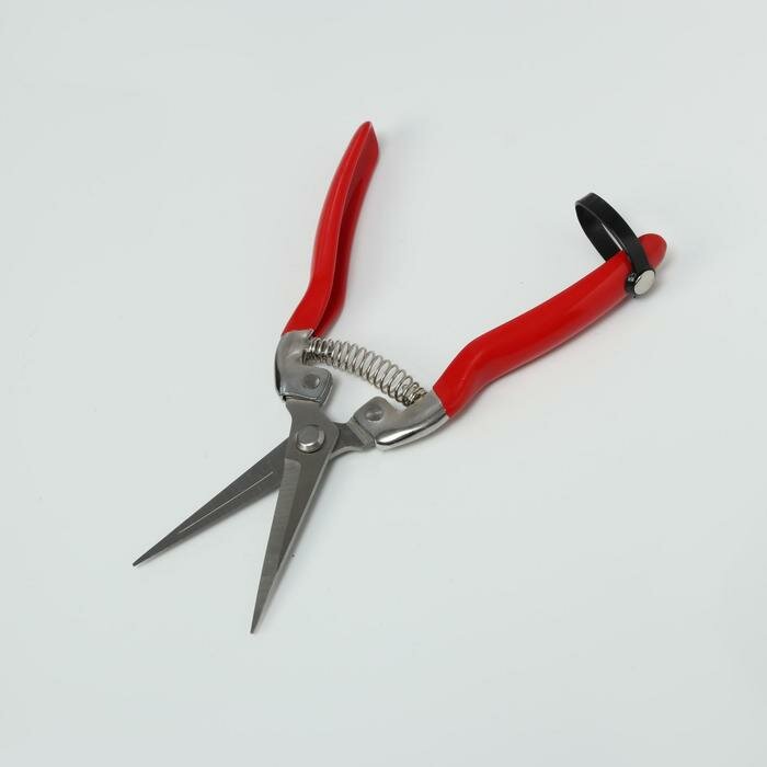 Ножницы садовые, 7" (18 см), обрезиненные ручки - фотография № 1