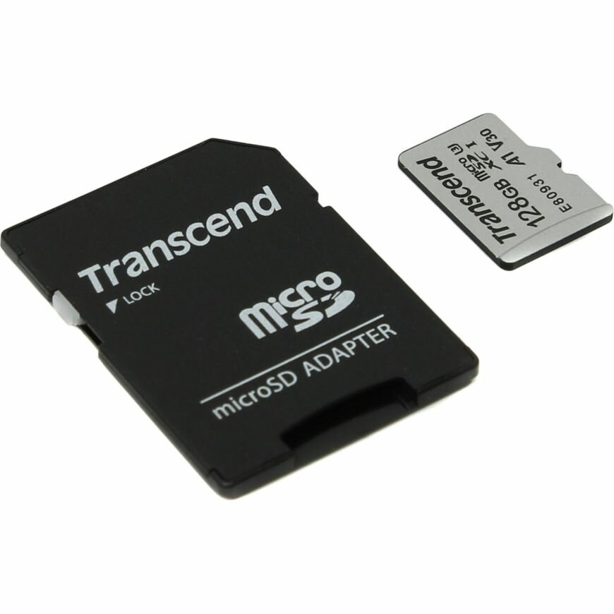 Карта памяти Transcend micro SDXC 128Gb 330S UHS-I U3 V30 A2 + ADP (100/85 Mb/s)