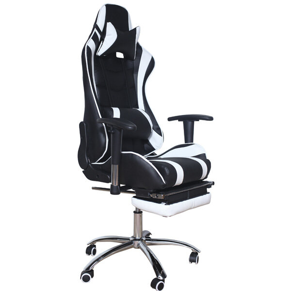 Кресло игровое MFG-6001 Меб-фф 404485, MFG-6001 black white (DK) - фото №1